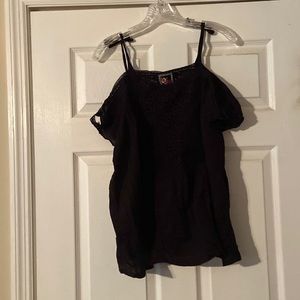 Johnny Was short sleeve shoulder tie shirt